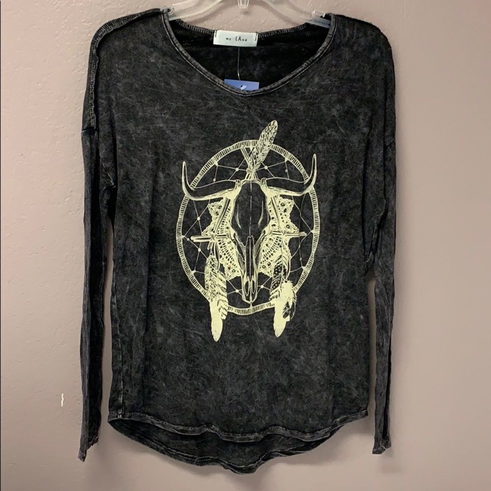 My LAnd graphic Long Sleeve Shirt Small NWT